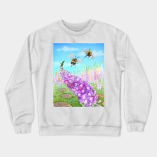 Honeybees and Foxgloves Crewneck Sweatshirt